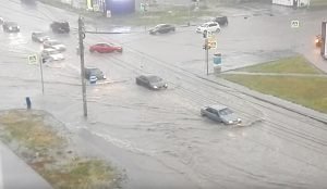 Потоп в Челябинске после ливня