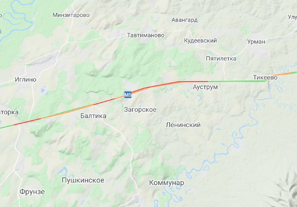 Трасса м12 башкортостан карта