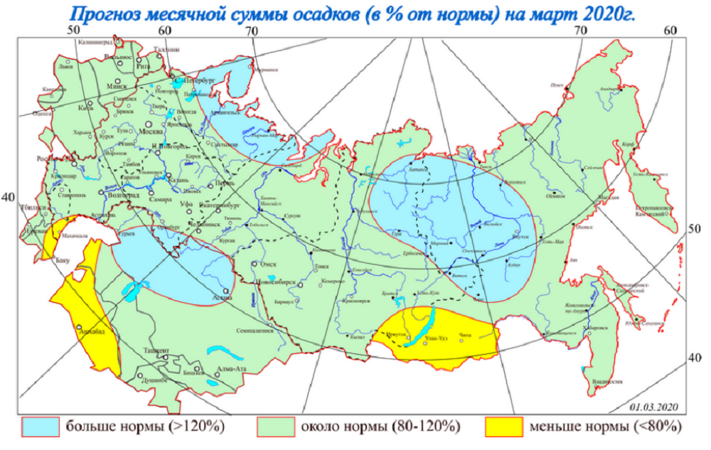 Тайга количество осадков в год