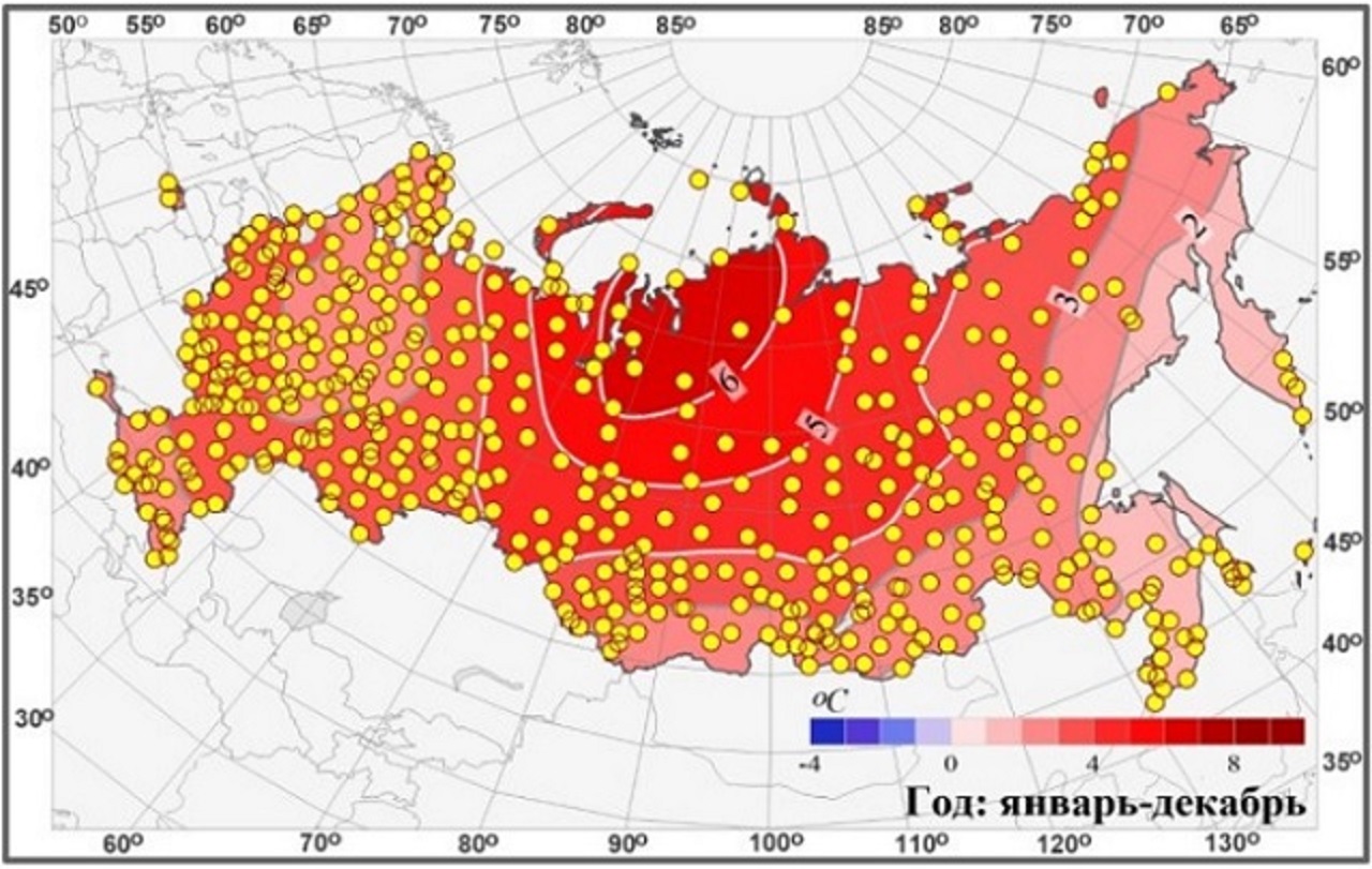 Карта с изменением года