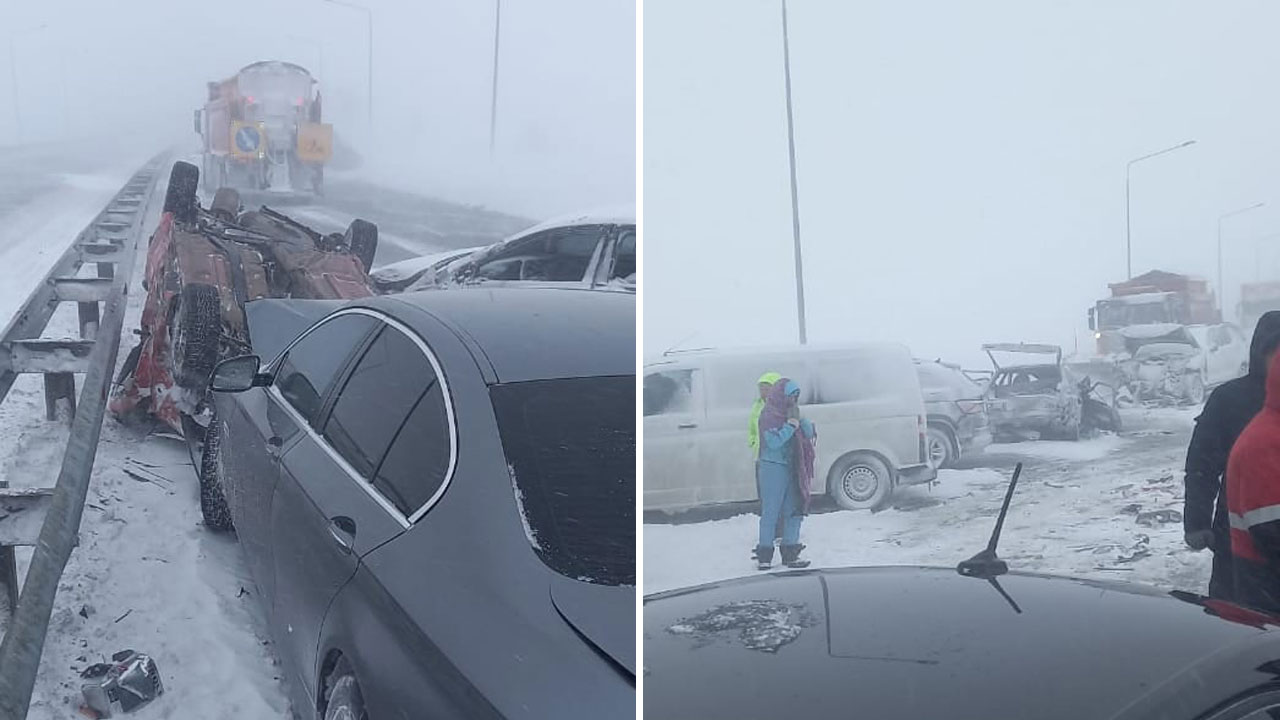Водители застряли в пробках на трассе М5 в Челябинской области из-за снегопада