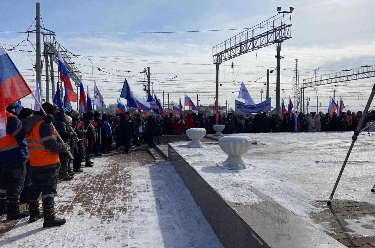 В Челябинске прошла акция в поддержку российских военных на Украине