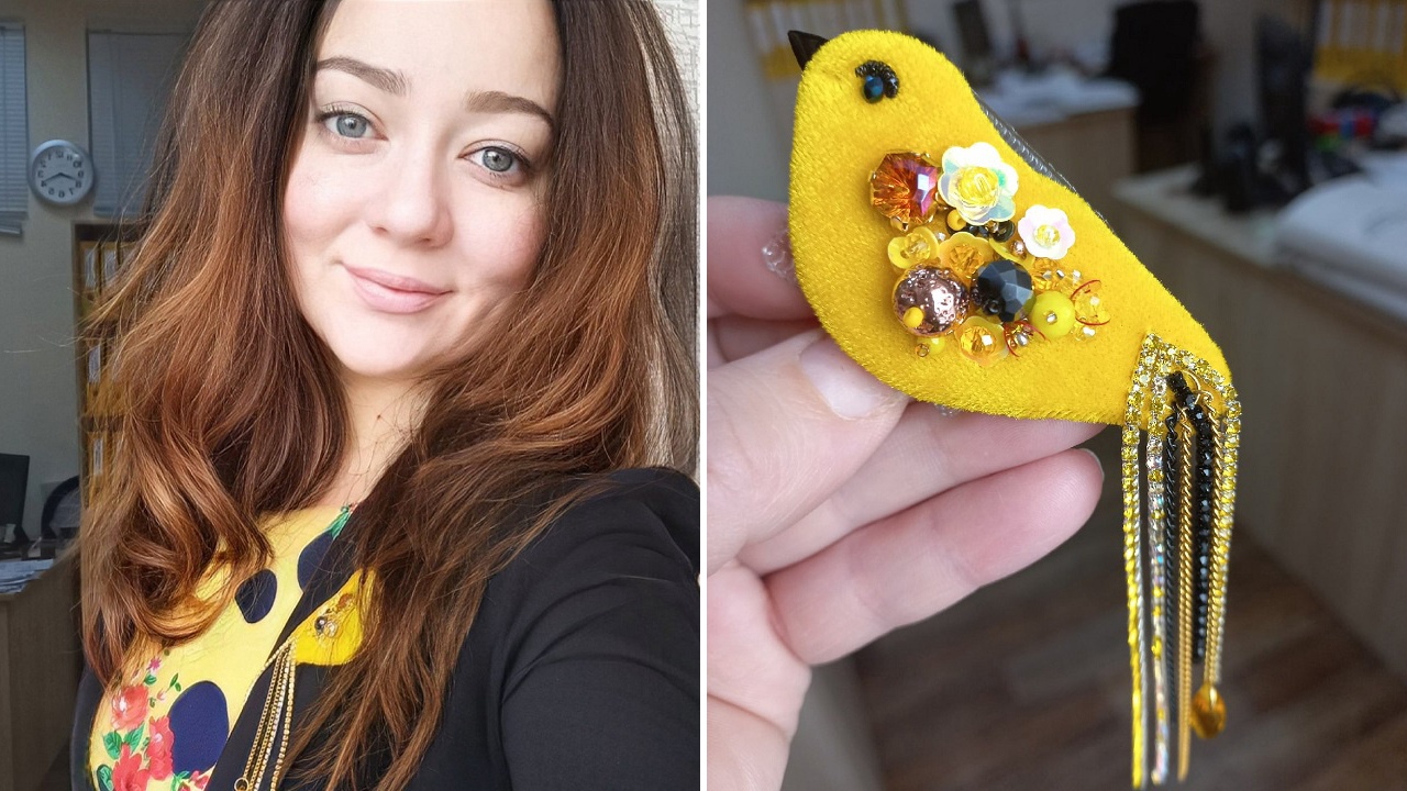 Бабочки, крабики и стрекозы: необычные броши из бисера делает жительница Челябинска