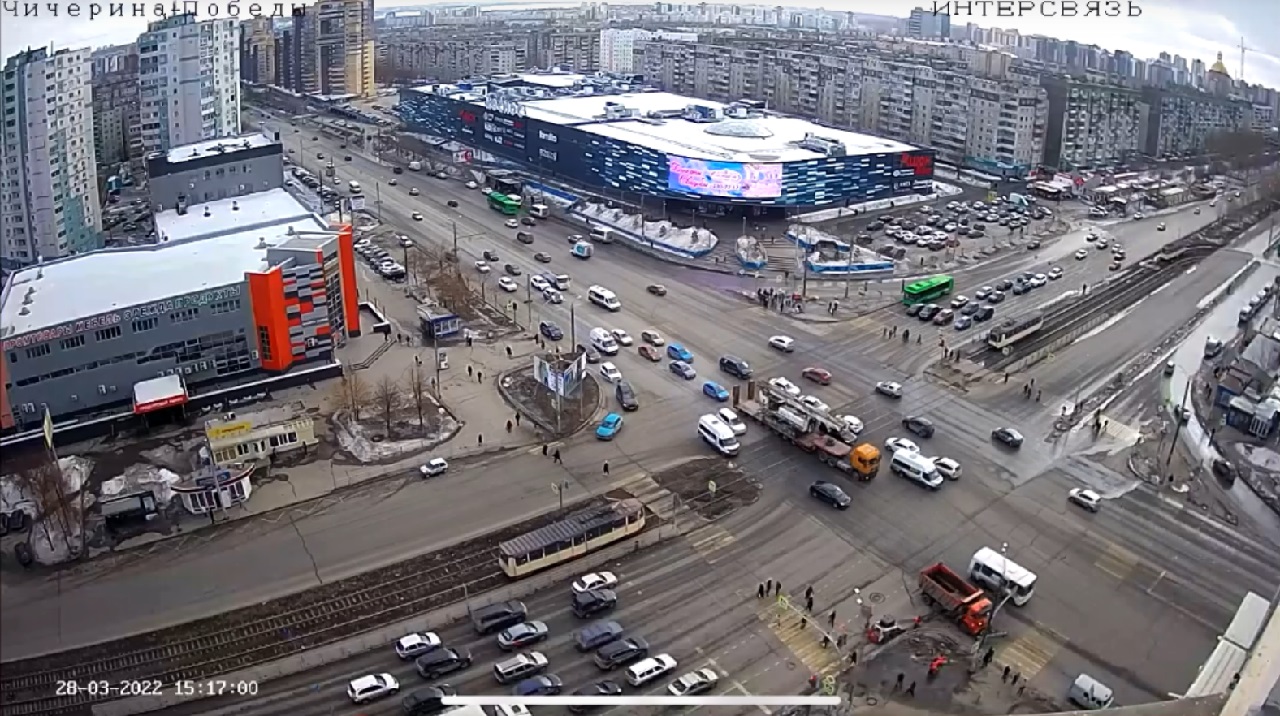 Движение трамваев парализовано на северо-западе Челябинска