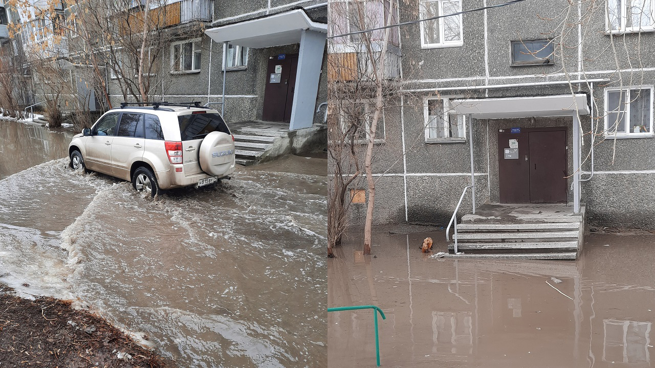 Как в Венеции: в Челябинской области дворы и дороги уходят под воду