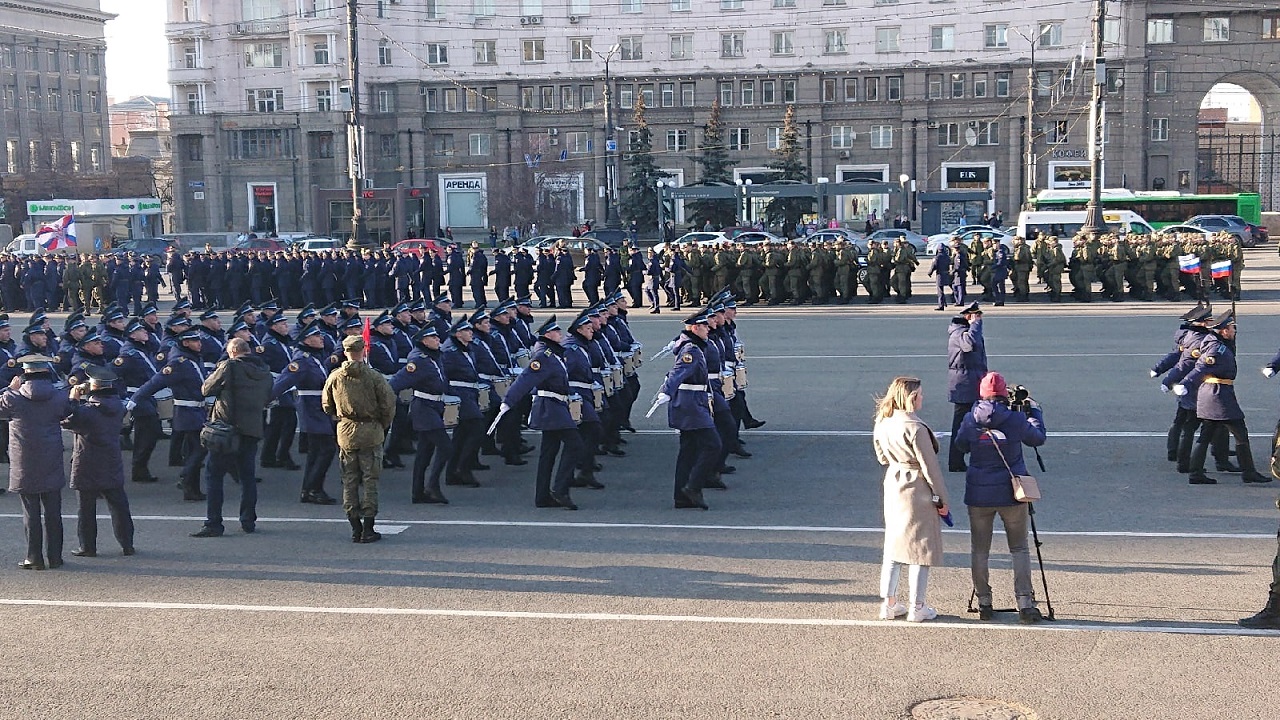 В Челябинске планируют провести первую репетицию Парада Победы