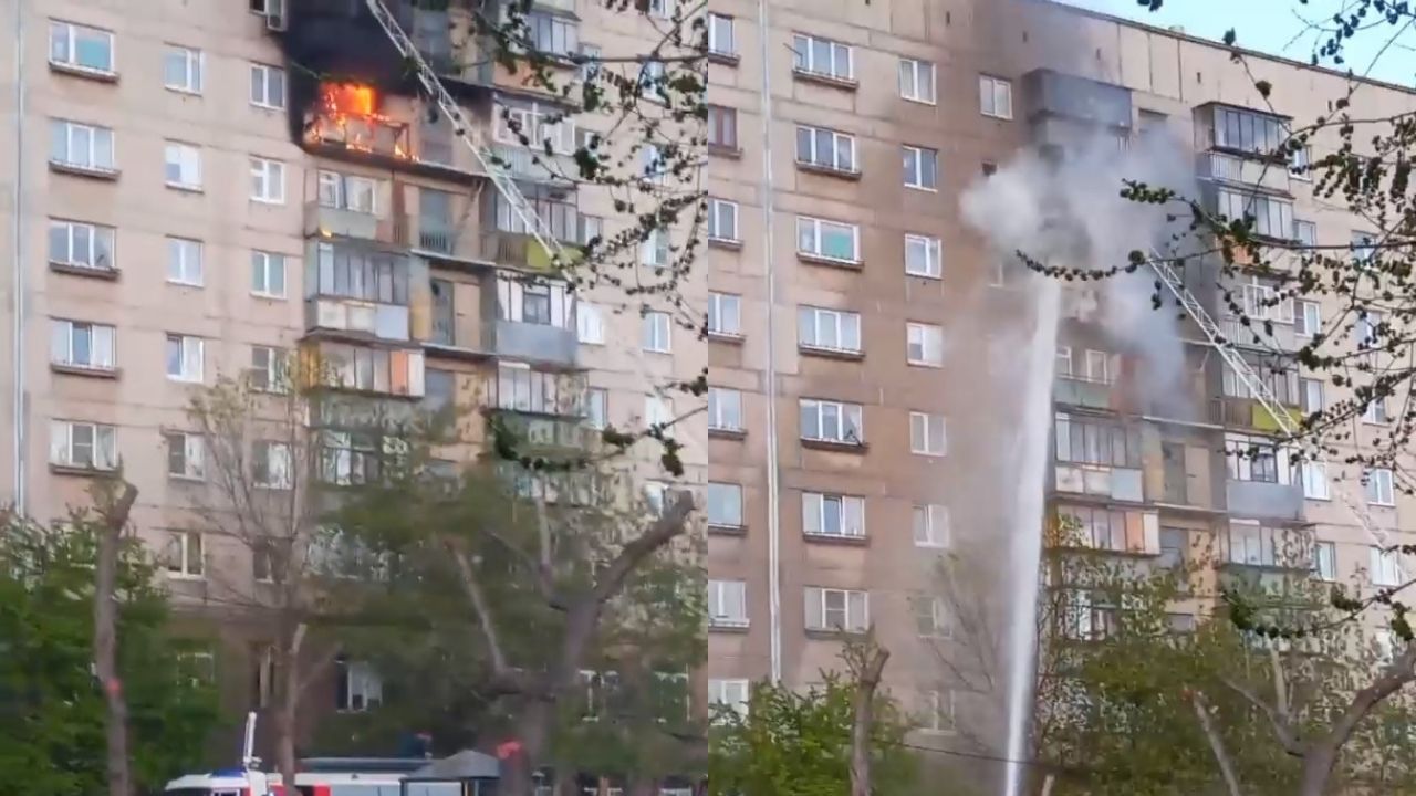 Более 60 жильцов эвакуировали из горящего дома в Челябинской области