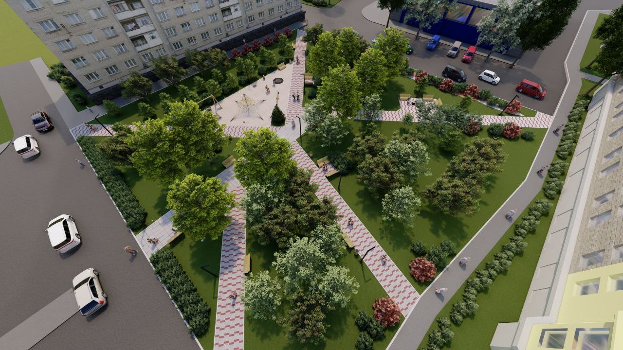 Новый сквер с качелями появится в Челябинске 