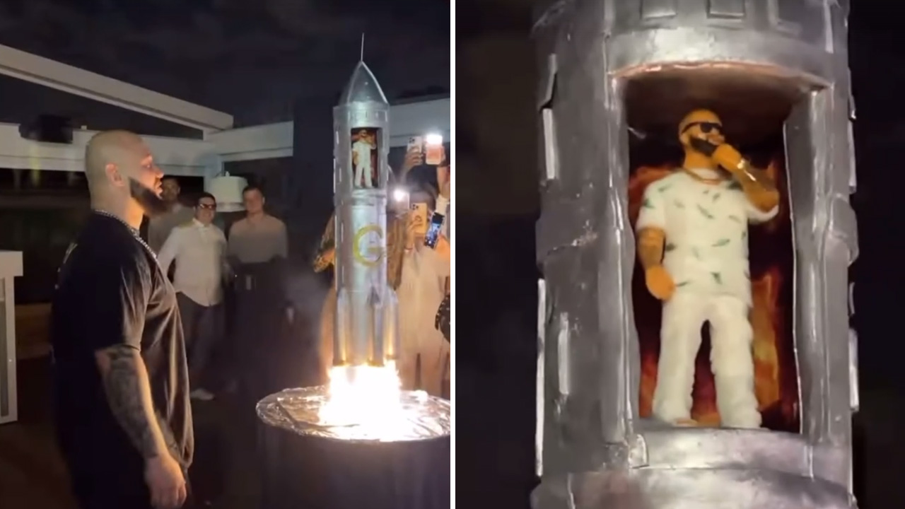 Уроженка Челябинска создала торт-ракету на день рождения Джигана