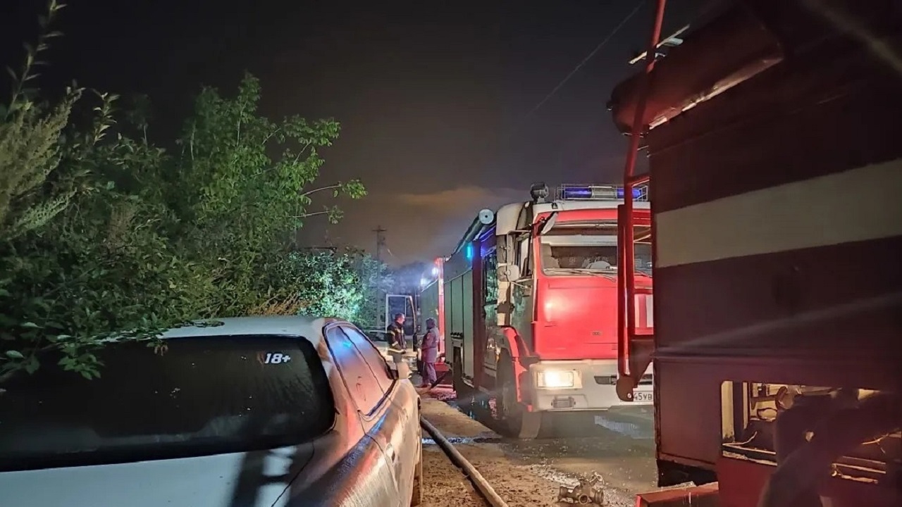 В Челябинске произошел ночной пожар с двумя погибшими