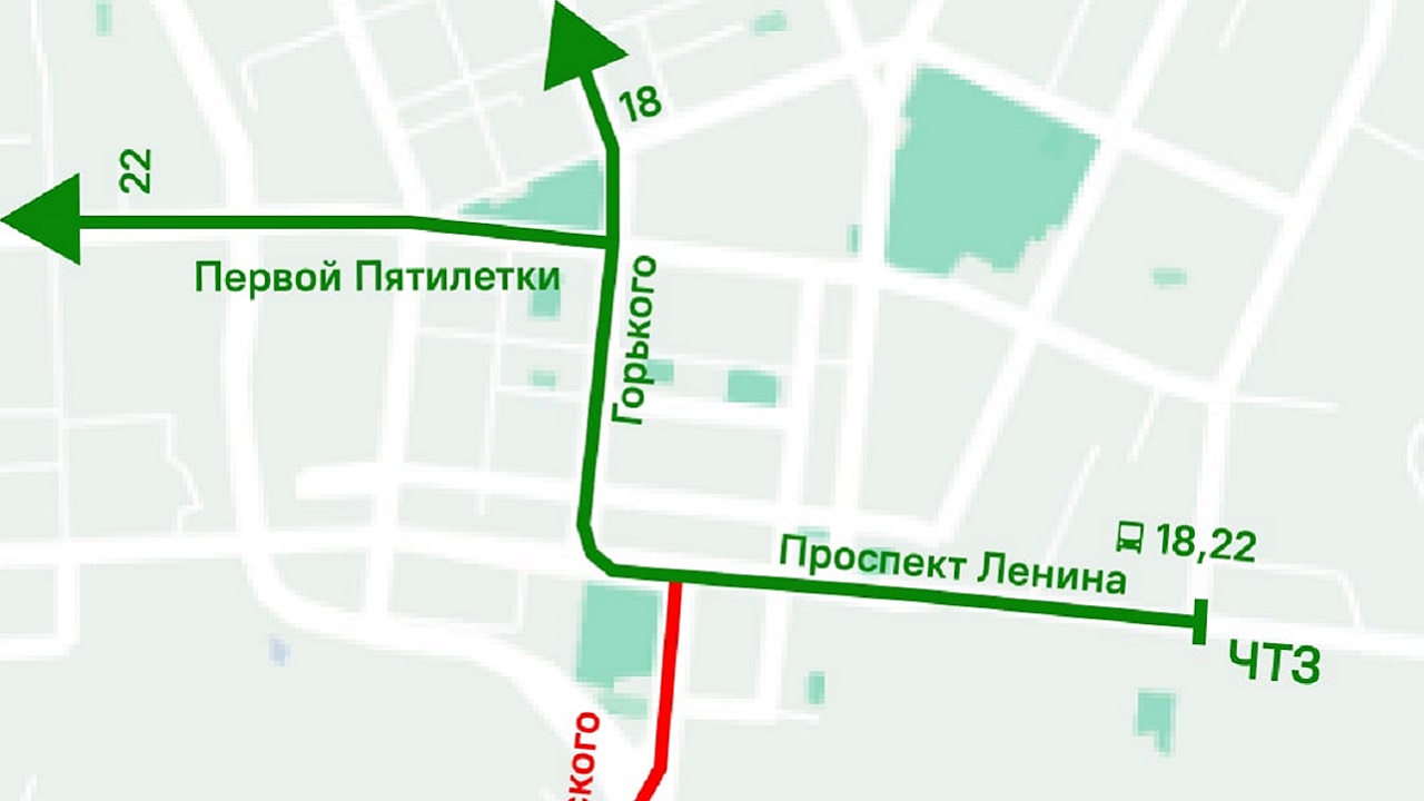 Два маршрута трамваев поменяют схему движения в Челябинске