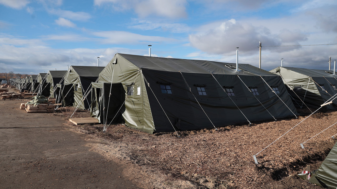 Всероссийский палаточный городок для мобилизованных развернули в Челябинской области