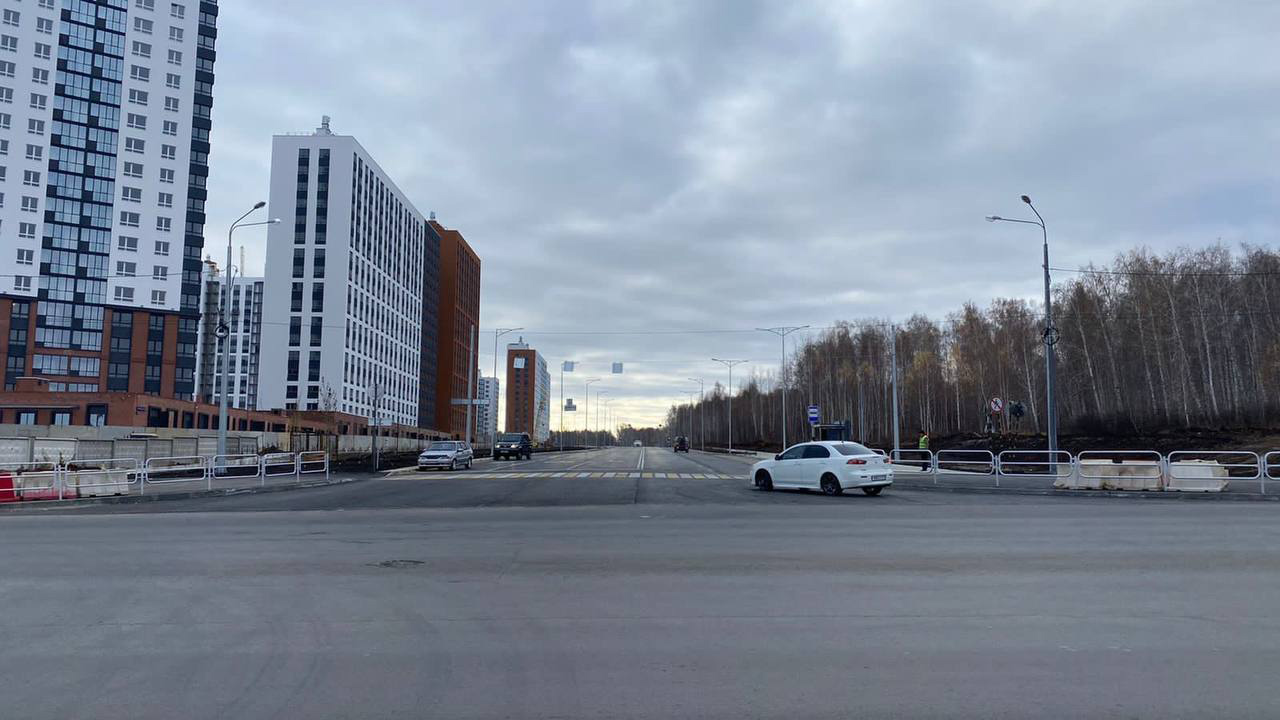 Строительство двух дорог завершили на северо-западе Челябинска
