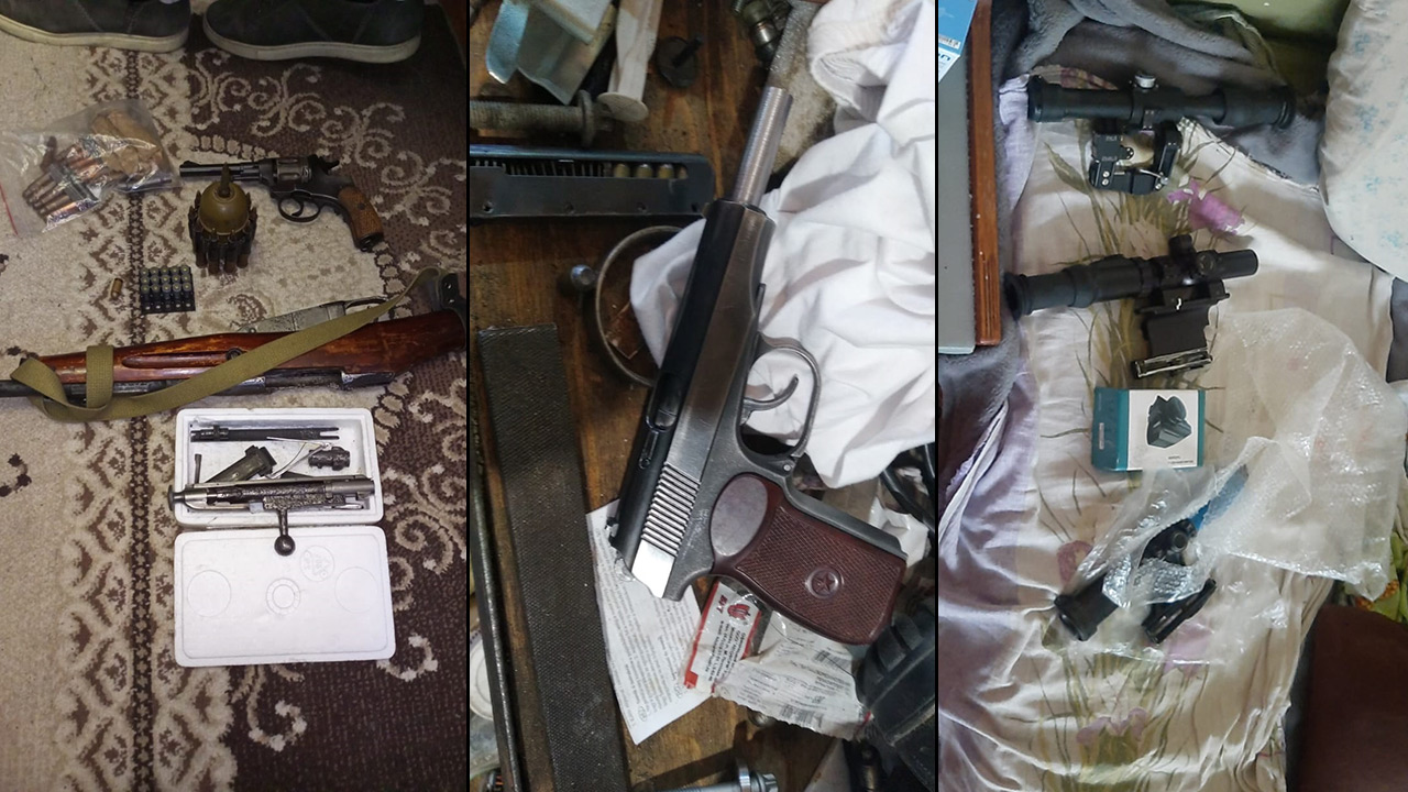 Пулеметы, снаряды и тротил: ФСБ накрыла подпольных оружейников