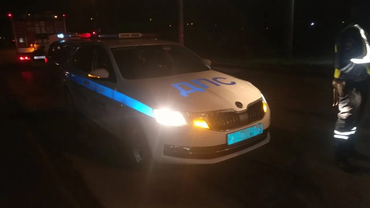 Пьяный мужчина на ходу выпрыгнул из автомобиля ДПС в Челябинске