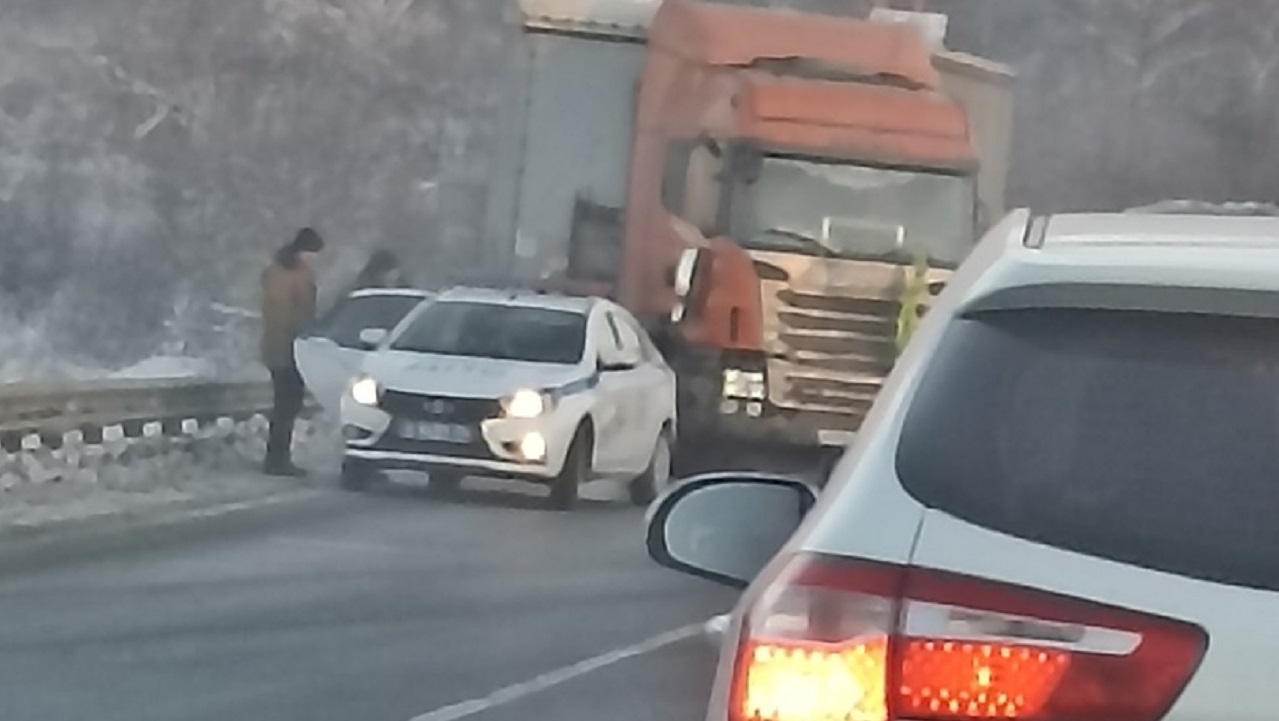 Из-за ДТП на трассе М5 в Челябинской области возникла пробка