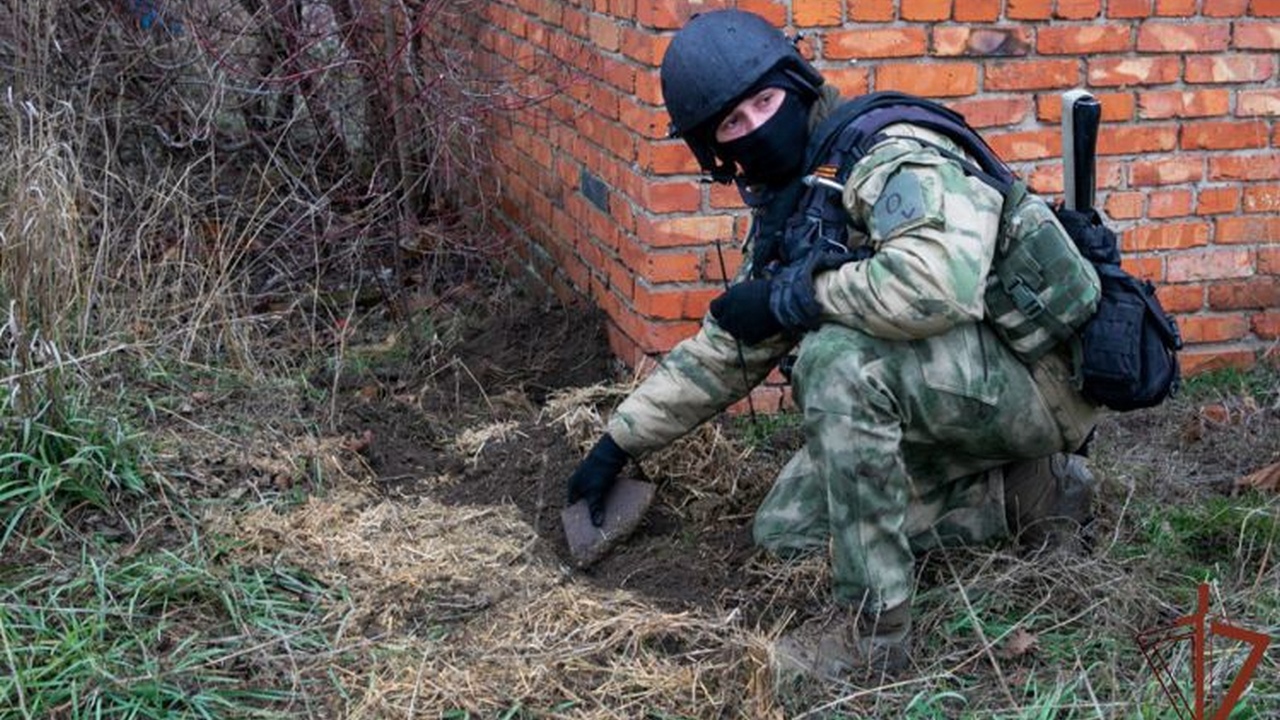 Челябинские росгвардейцы уничтожили взрывоопасный тайник в Запорожье