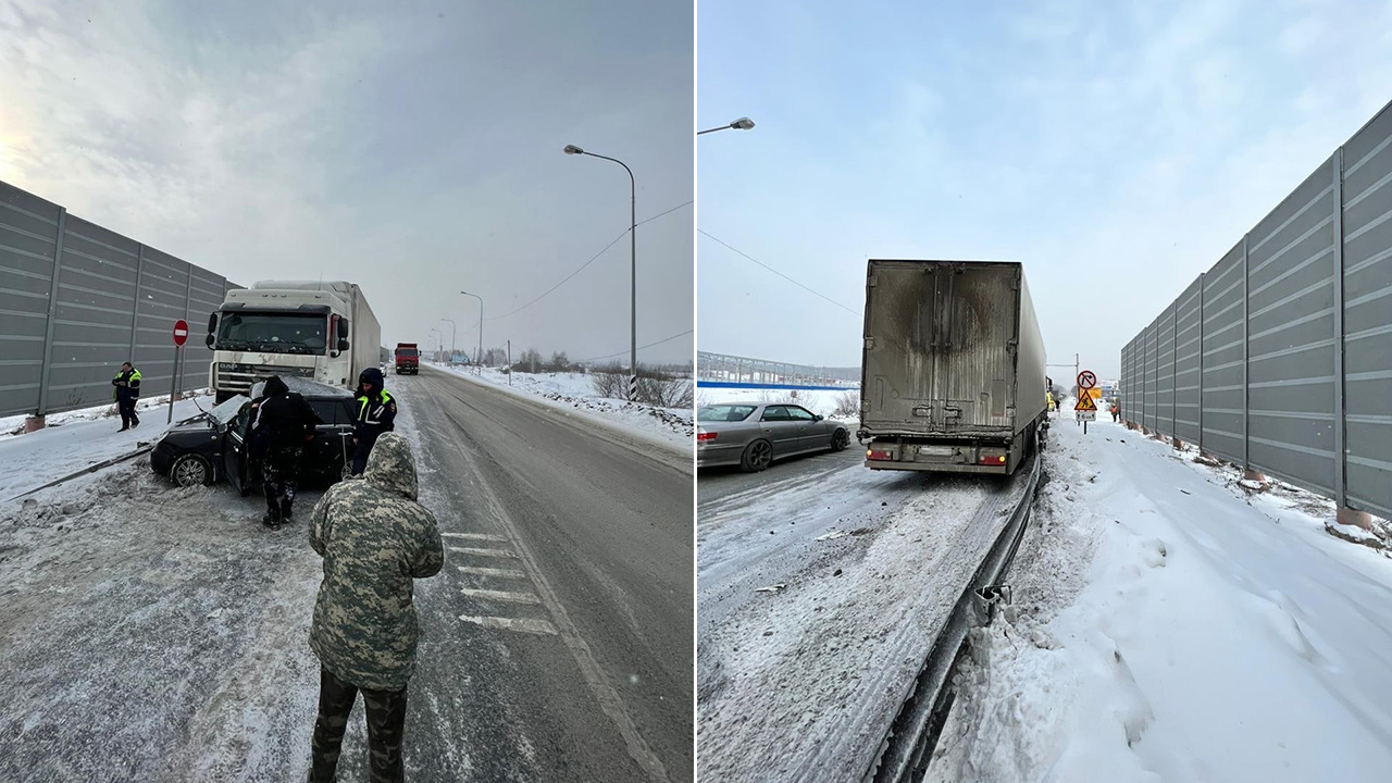 Легковушка врезалась в фуру на М5 в Челябинской области, один человек погиб