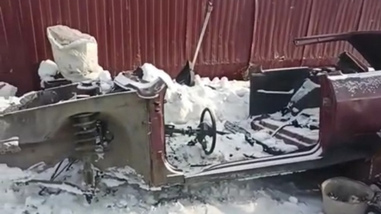 В Челябинске машину угнали на эвакуаторе и сдали в металлолом