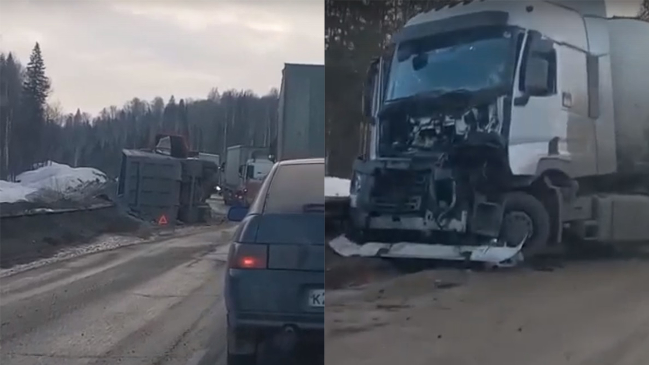 На трассе М5 в Челябинской области произошло массовое ДТП с пятью автомобилями