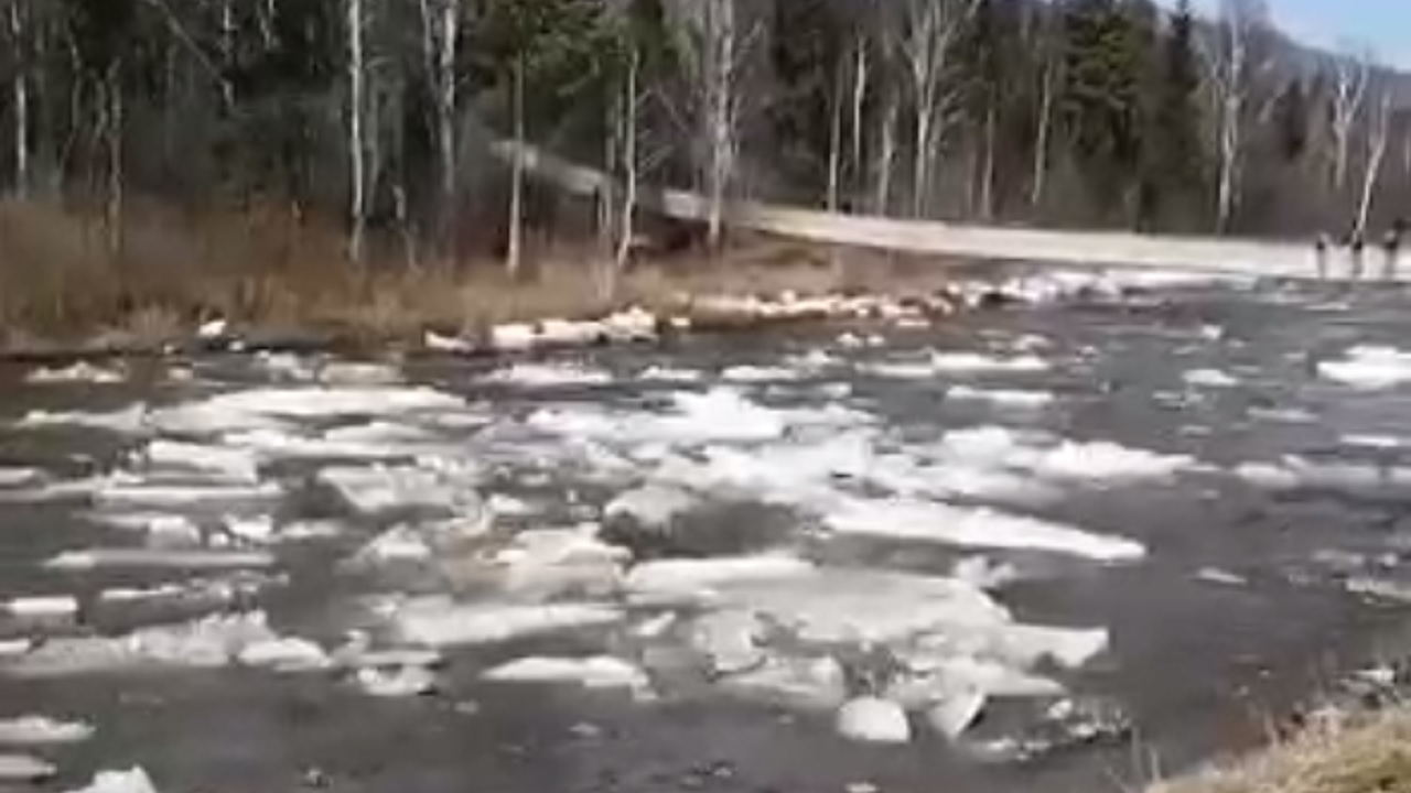 Ледоход начался на реках в горах Челябинской области