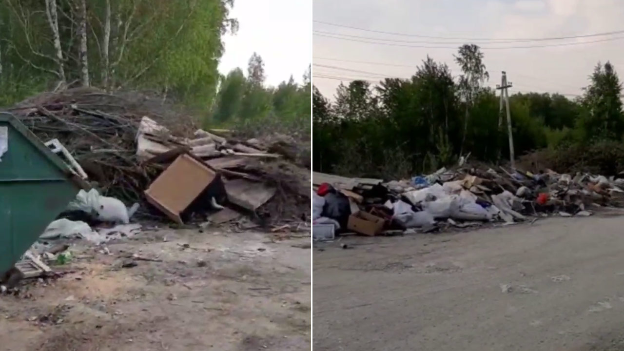 Жители Челябинской области жалуются на горы мусора возле контейнеров