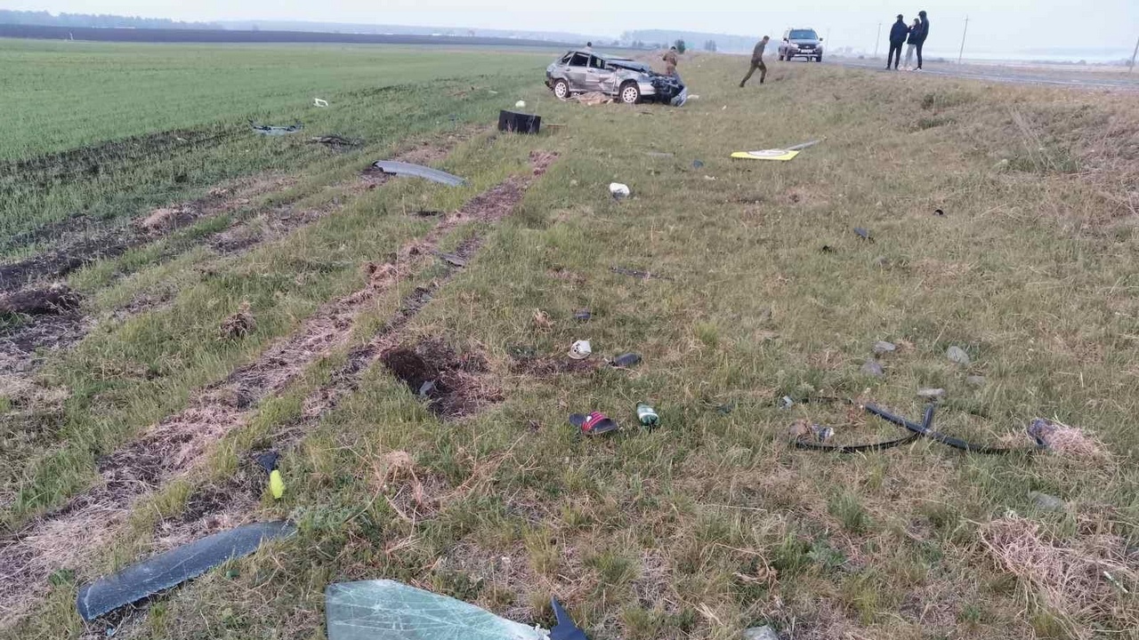В Челябинской области машина улетела в кювет, водитель погиб 
