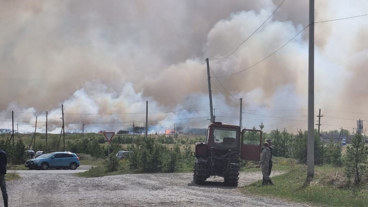 Установлена причина крупного природного пожара у Усть-Катава  