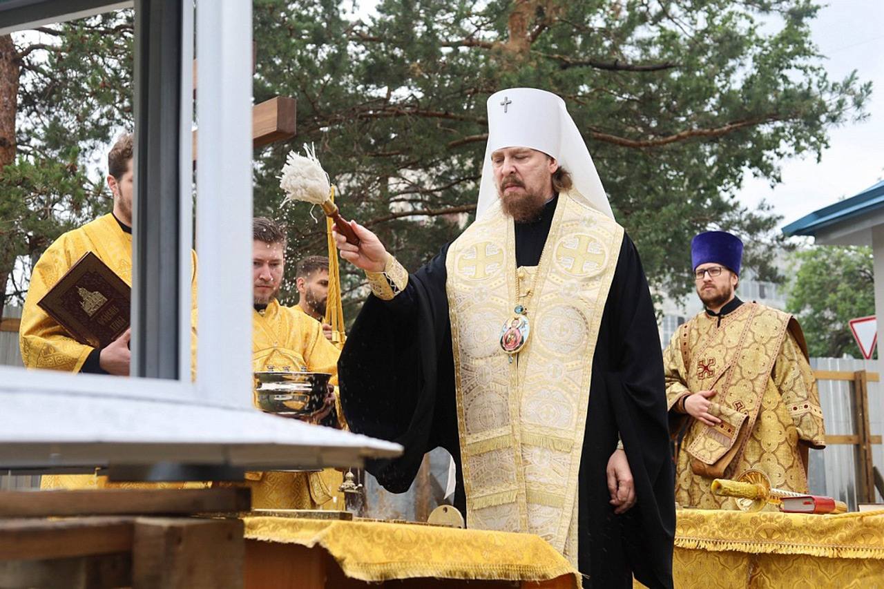 Временный храм появился на северо-западе Челябинска Временный храм появился на северо-западе Челябинска
