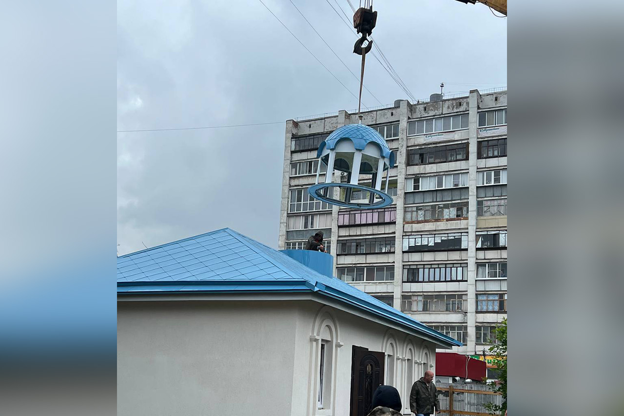 Временный храм появился на северо-западе Челябинска Временный храм появился на северо-западе Челябинска