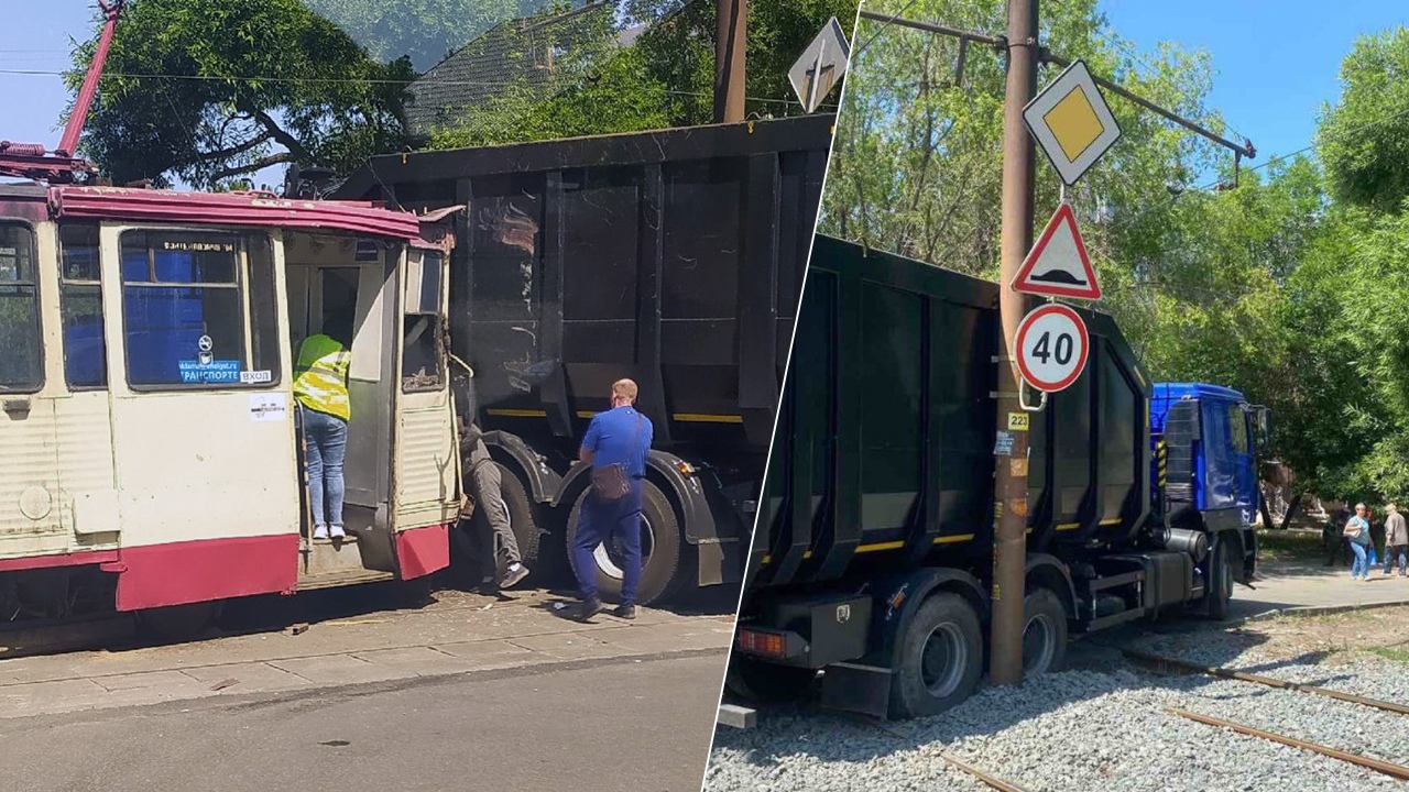 В Челябинске водитель трамвая пострадала в ДТП с грузовиком 