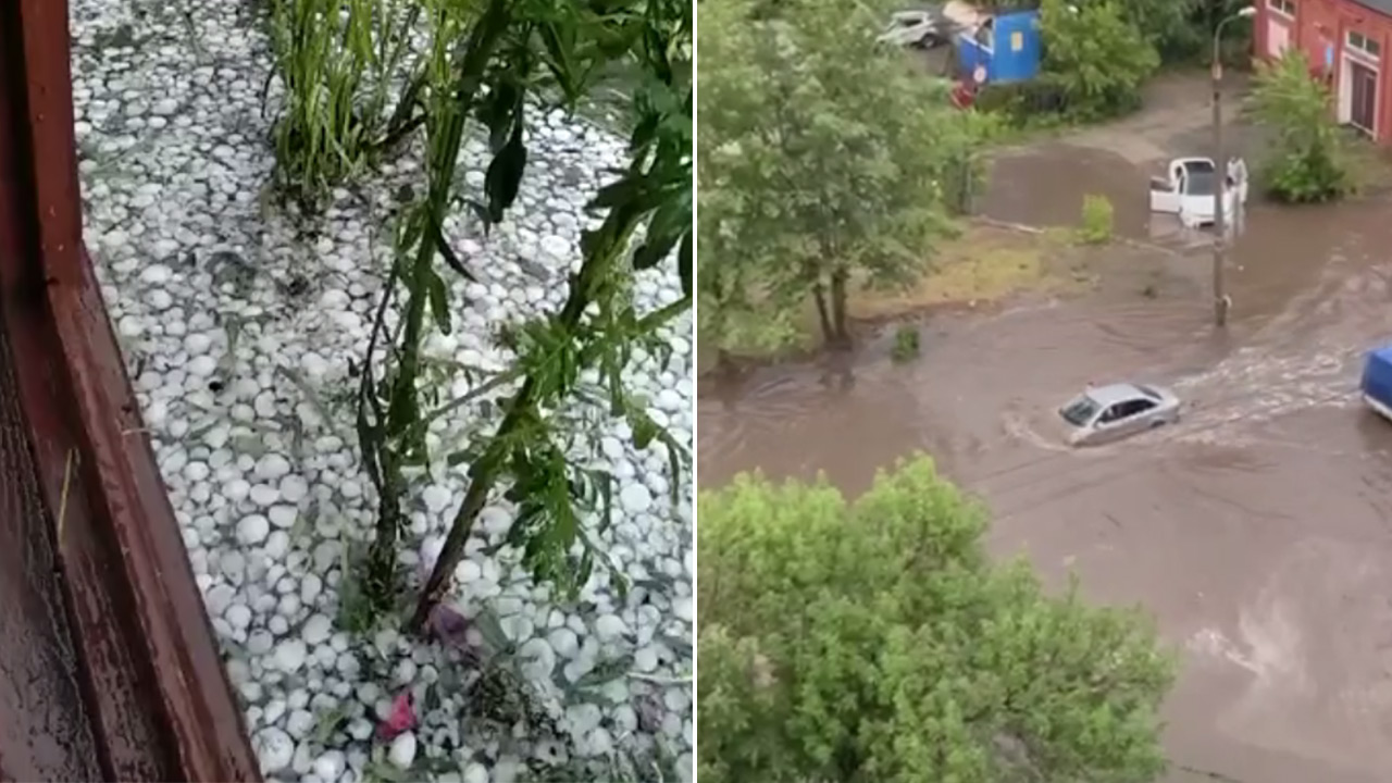 Челябинск ушел под воду: как город пережил ливень и град