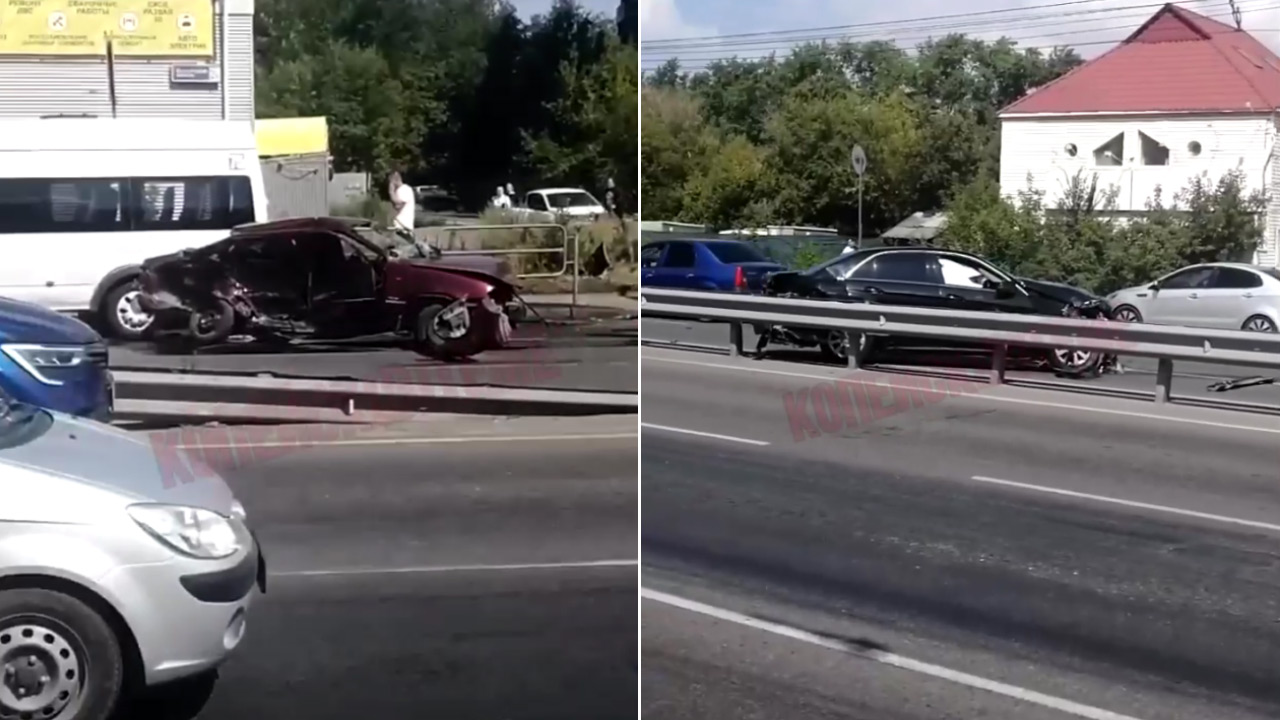 Водитель пострадал в ДТП с двумя автомобилями и маршруткой в Челябинске
