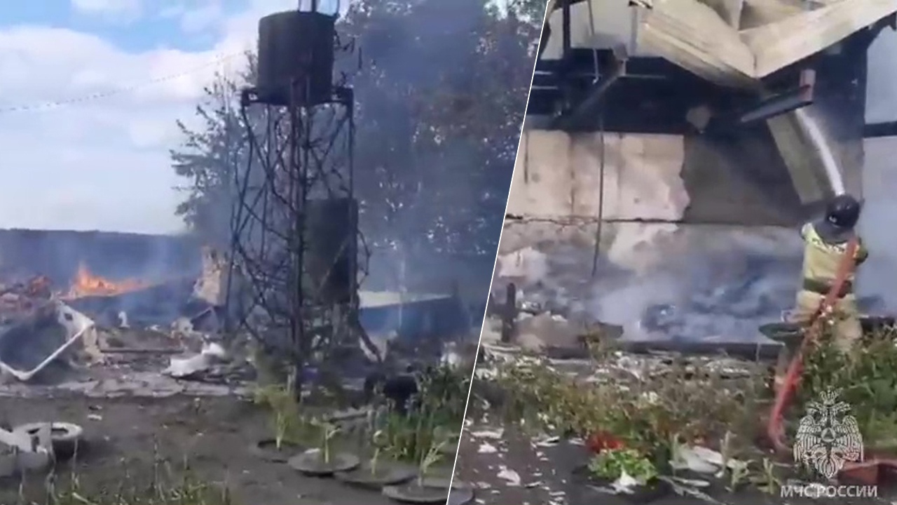 Жилой дом из-за перекала печи сгорел в Челябинской области