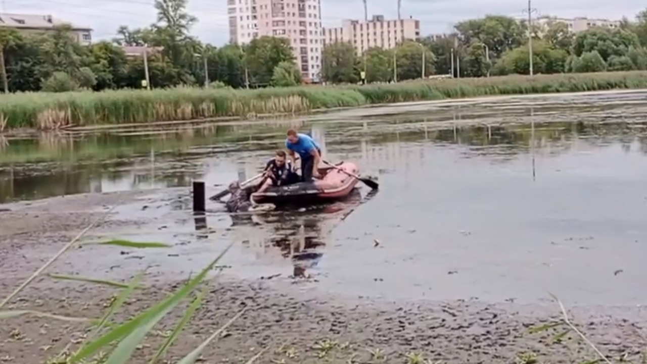 Пенсионерка в Челябинске застряла в болотной топи