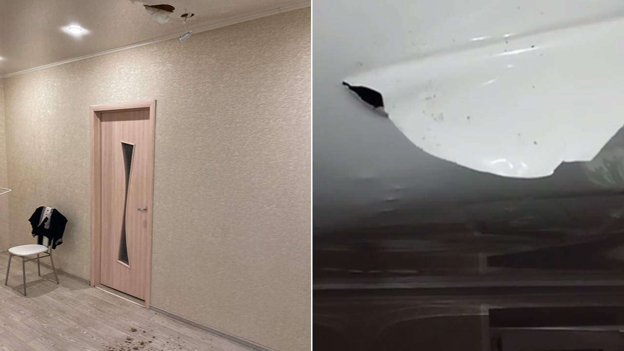 Потолок в квартире обрушился после ливней в Челябинске