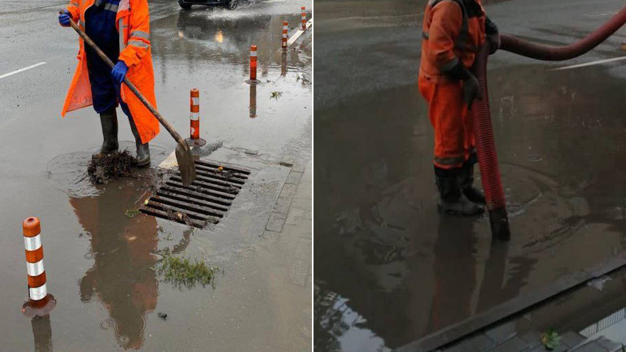 В Челябинске откачивают воду с подтопленных ливнем дорог