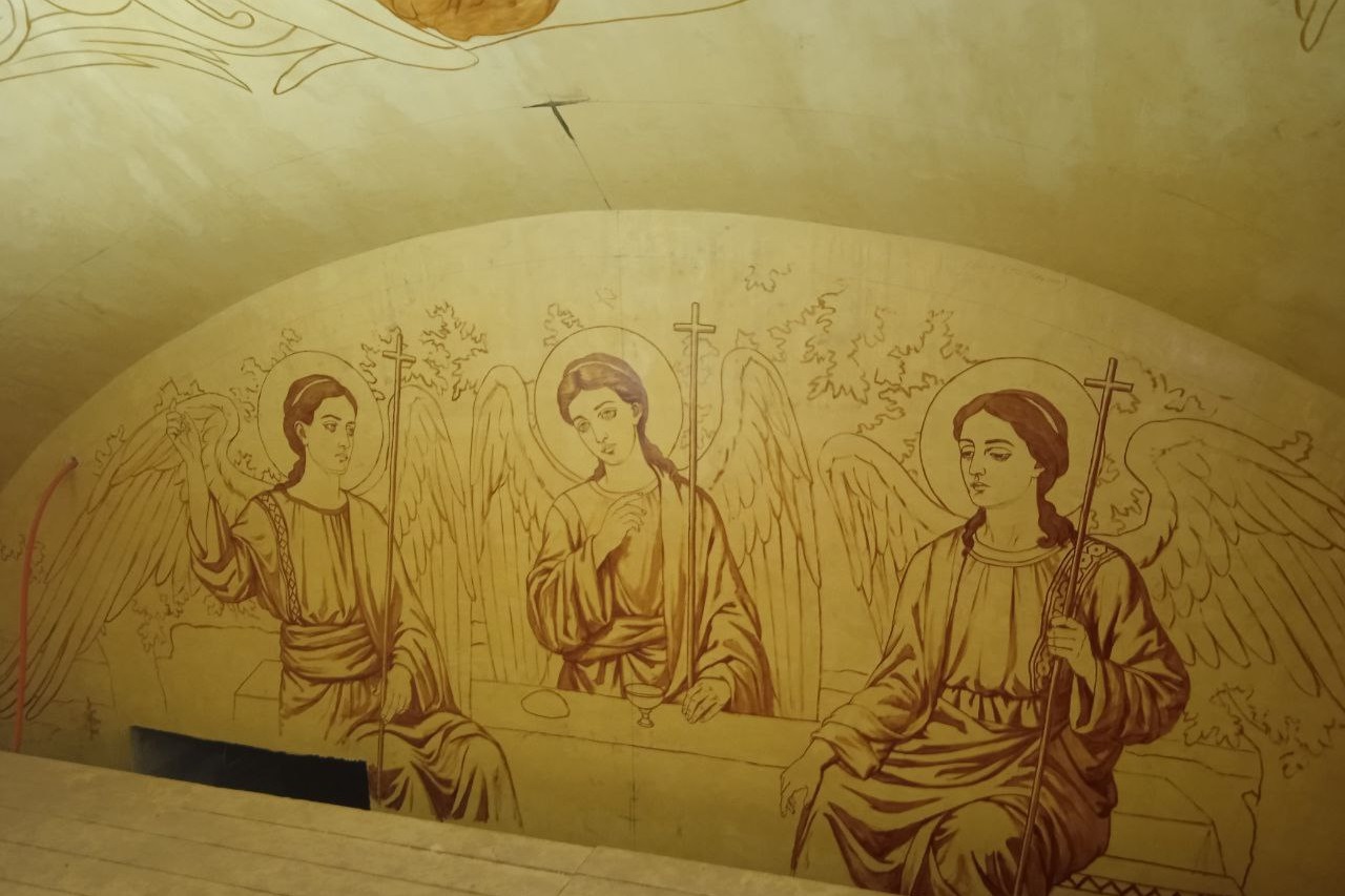 Росписи учеников Васнецова восстановили во время реставрации в челябинском храме