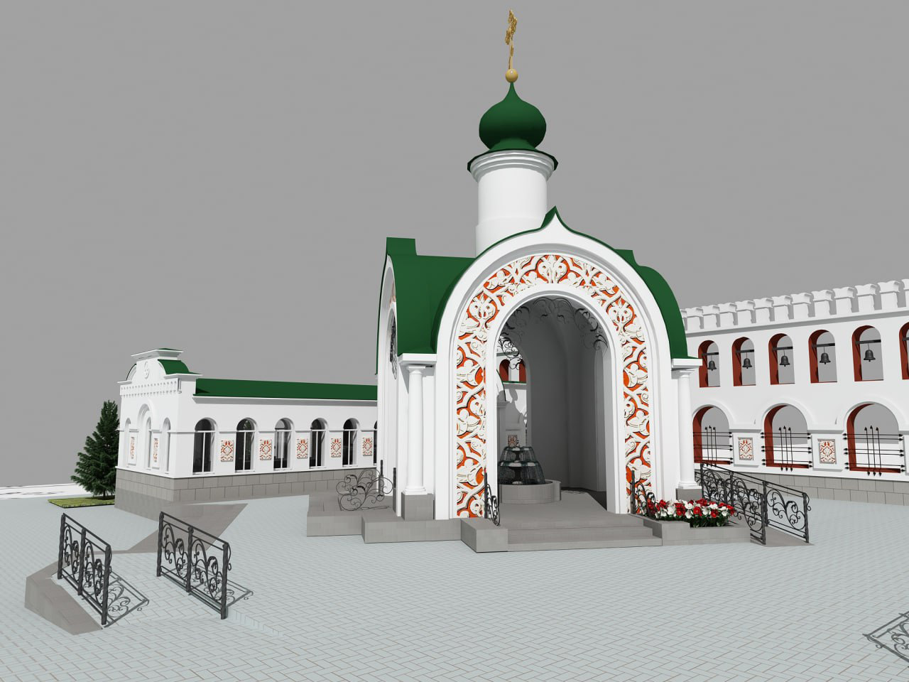 Кофейня и водосвятная часовня появятся около храма в Челябинске