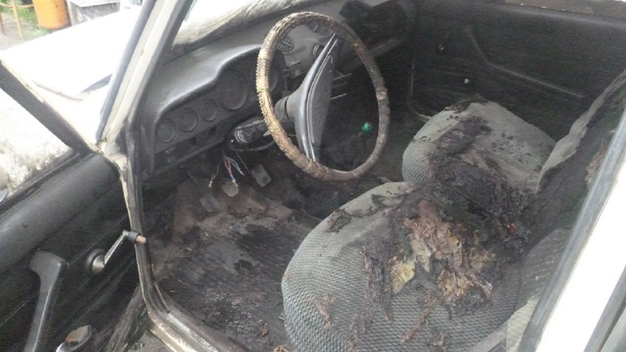Под Челябинском двое парней угнали и сожгли автомобиль