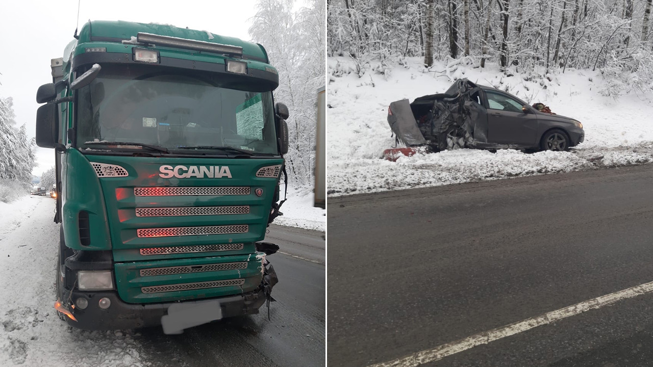 Водитель пострадал в аварии с фурой на трассе М5 в Челябинской области