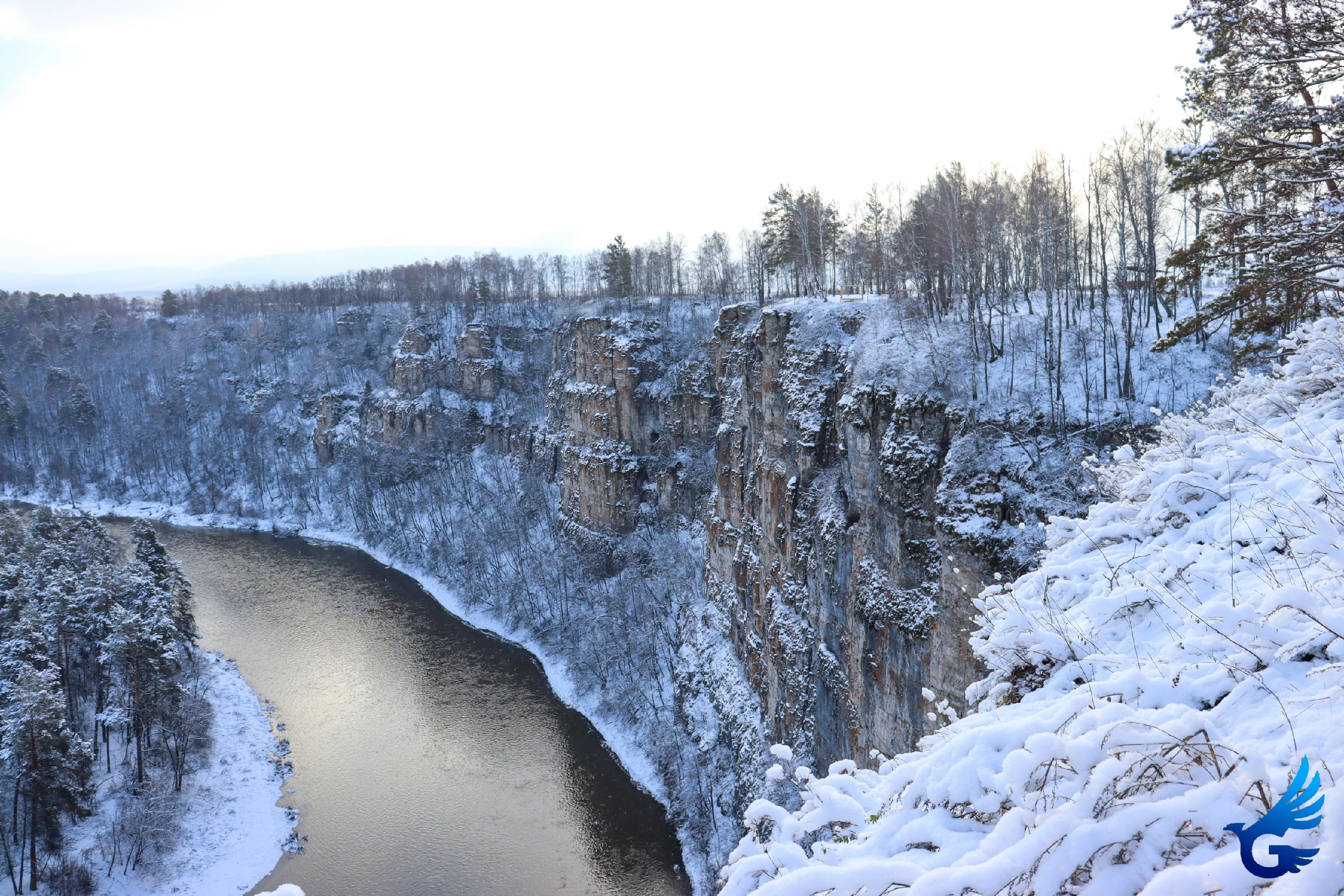 "Ледяные блины" образовались на реке в Челябинской области 