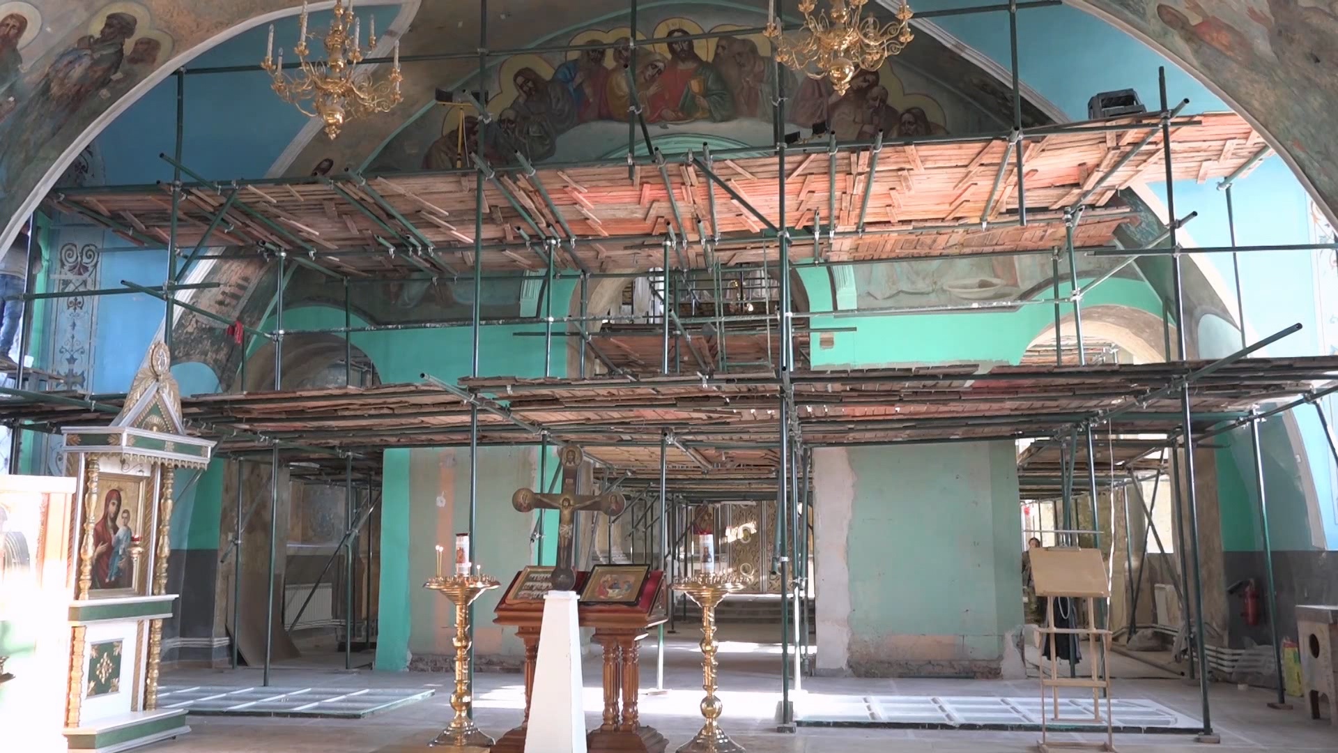 Утраченную 200-летнюю роспись восстанавливают в соборе Челябинской области