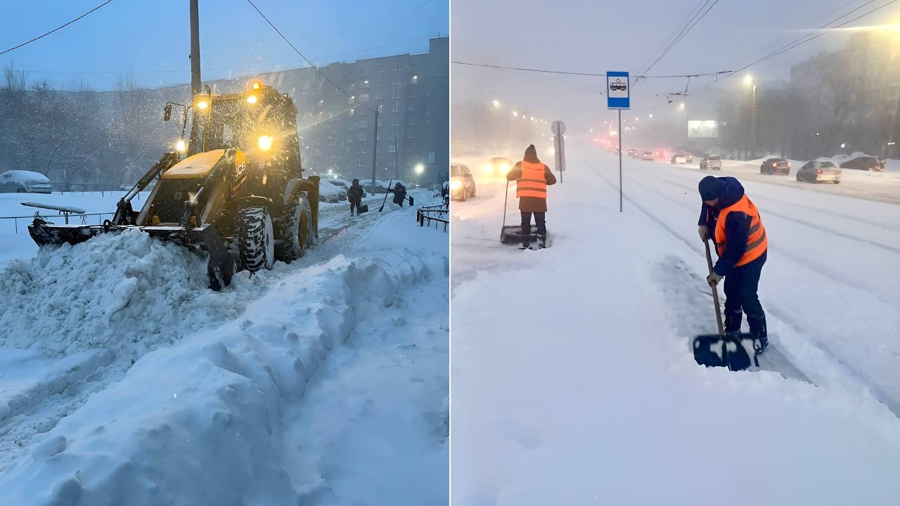 В Челябинской области ликвидируют последствия мощного снегопада 