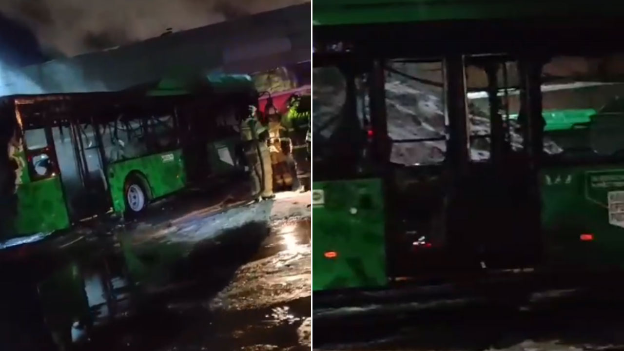 Автобус загорелся на северо-западе Челябинска