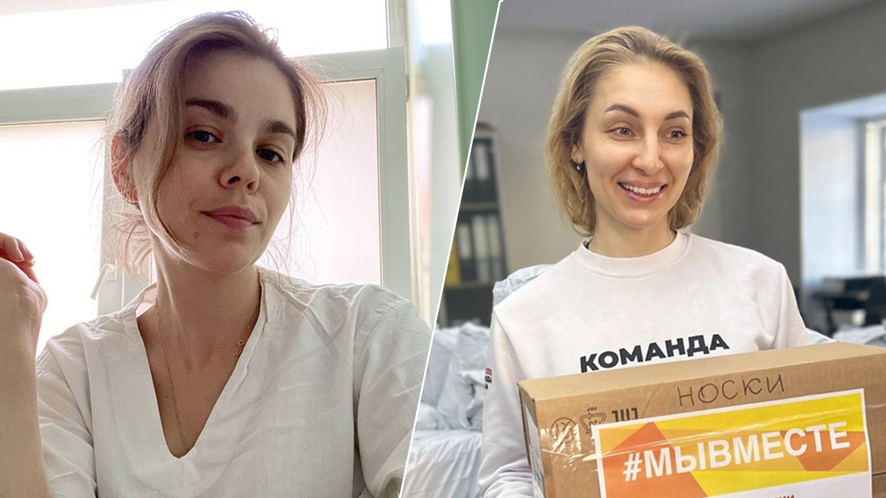 Женщины в погонах и медицинских халатах празднуют День защитника Отечества в Челябинске Женщины в погонах и медицинских халатах празднуют День защитника Отечества в Челябинске
