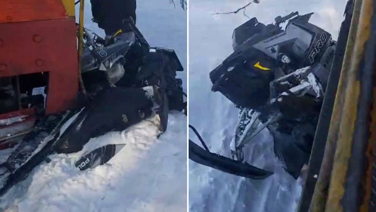 В Челябинской области снегоход врезался в поезд