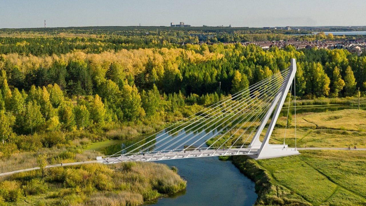 Строительство вантового моста через реку Миасс началось в Челябинске