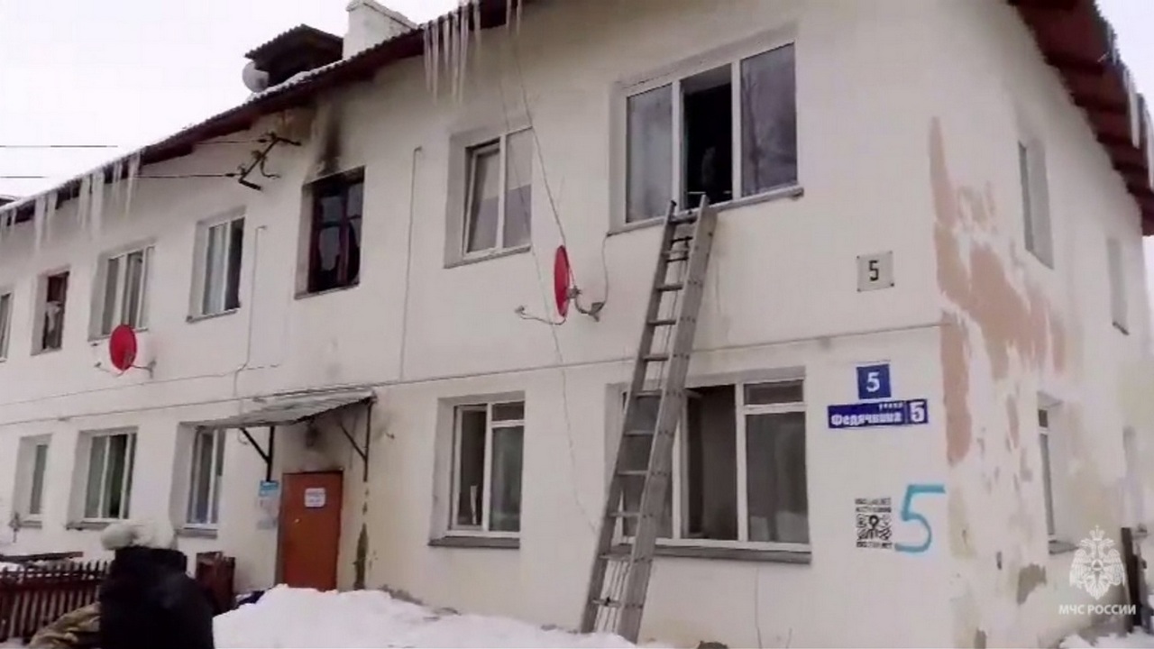 Из горящего дома под Челябинском эвакуировали 7 человек Из горящего дома под Челябинском эвакуировали 7 человек