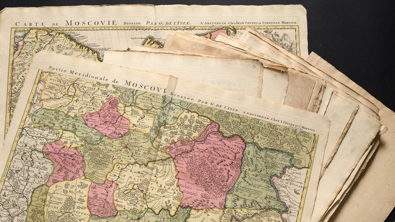 Карту XVIII века отреставрировали в Москве для челябинской выставки
